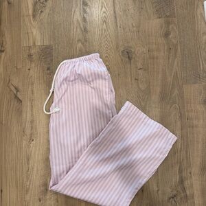 SHEIN Pink Striped Pajama Pants